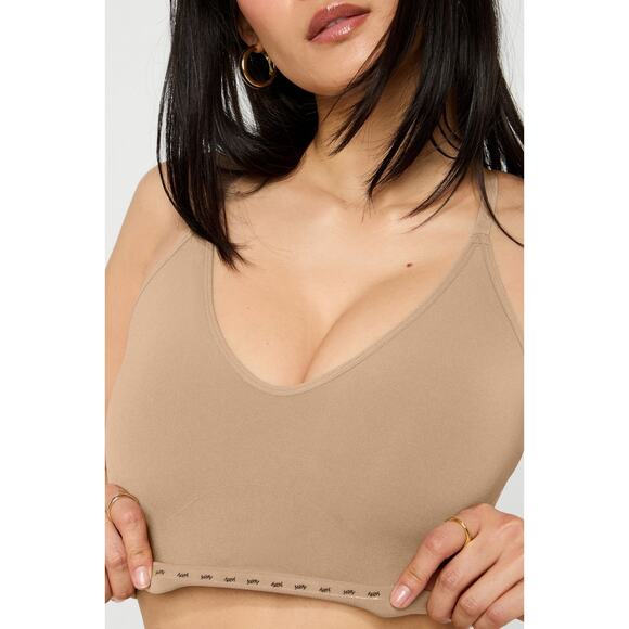 Yitty Nearly Naked Shaping Plunge Bra, sz 3x/4x, color “Moody B*tch Taupe” NWT - Picture 6 of 11